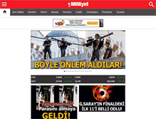 Tablet Screenshot of milliyet.com.tr